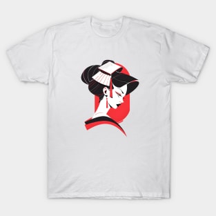 Petite Geisha Portrait T-Shirt